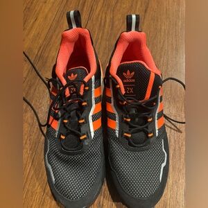 Adidas Black and Orange Athletic Shoes